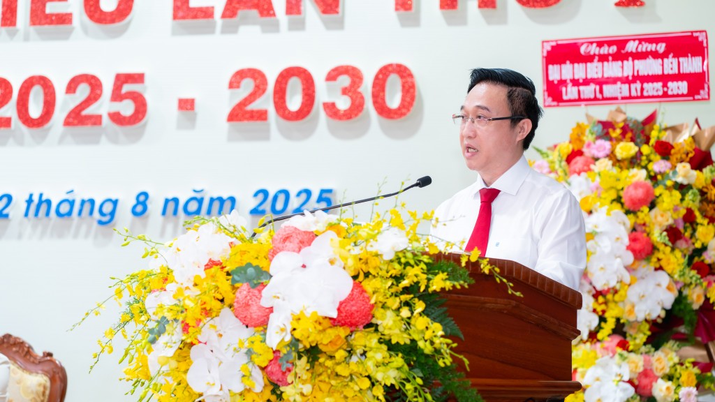 Phó Bí thư Thành ủy TP HCM Đặng Minh Thông phát biểu chỉ đạo đại hội Phó Bí thư Thành ủy TP HCM Đặng Minh Thông phát biểu chỉ đạo đại hội