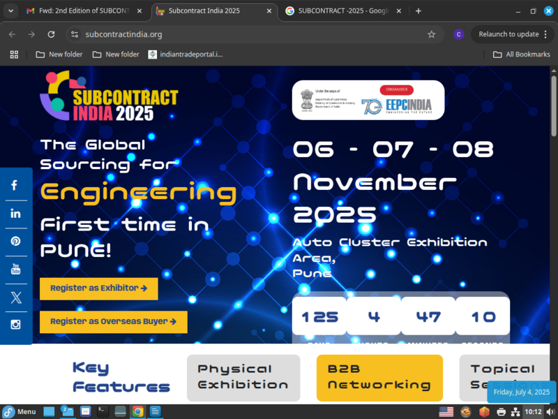 Mời tham dự Triển lãm SUBCONTRACT INDIA 2025 tại Ấn Độ - 1