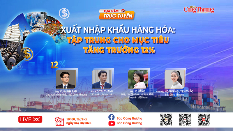 Báo Công Thương tổ chức Chương trình “Chính sách và Đối thoại” với chủ đề “Xuất nhập khẩu hàng hóa: Tập trung cho mục tiêu tăng trưởng 12%”.