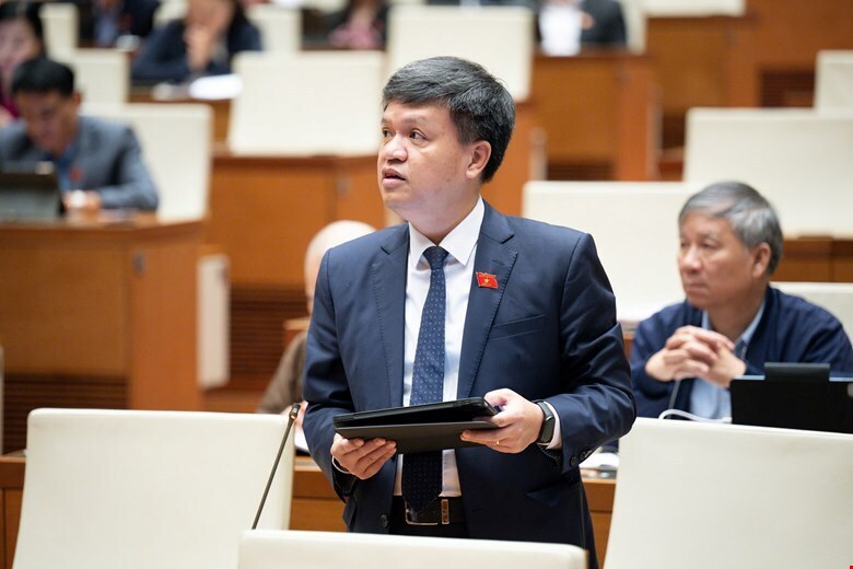 Đại biểu Tạ Đình Thi - đoàn TP. Hà Nội. Ảnh: QH