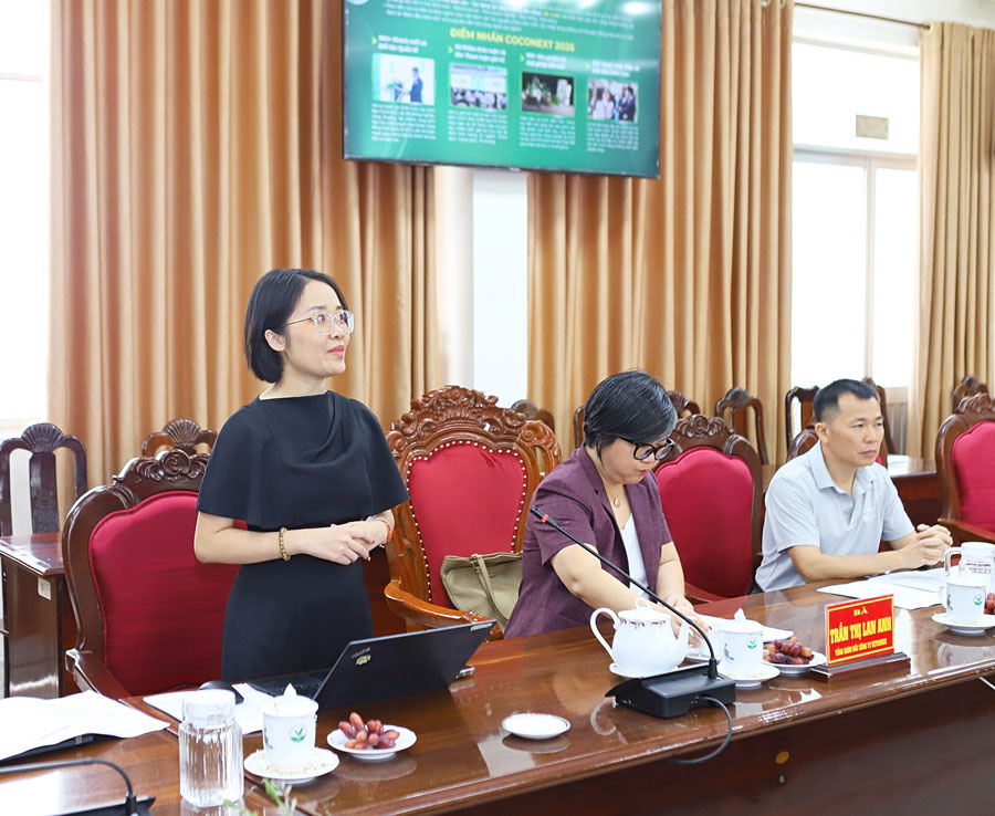 Đại diện Công ty Betrimex trình bày kế hoạch Hội thảo quốc tế về ngành Dừa– Coconext 2026.