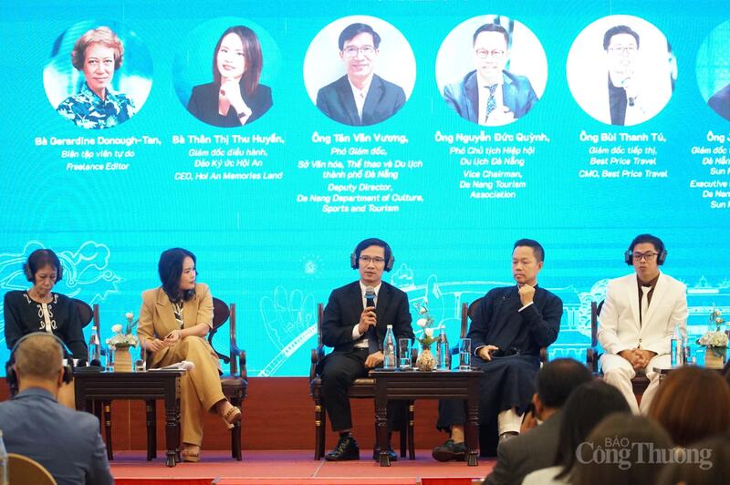 Theo ông Tán Văn Vương - Phó Giám đốc Sở Văn hóa, Thể thao và Du lịch TP. Đà Nẵng (thứ 3 từ phải sang), Đà Nẵng sẽ sớm công bố thông điệp du lịch chung phục vụ xúc tiến, quảng bá điểm đến thành phố.