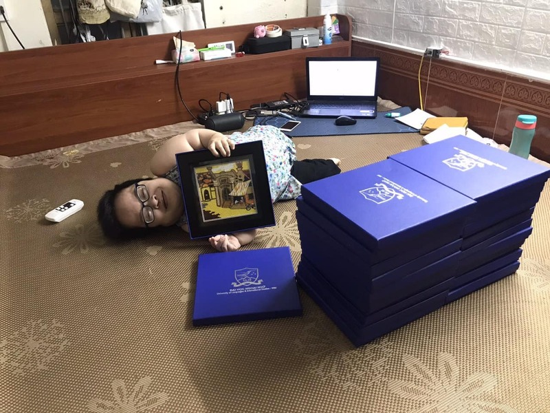 Sản phẩm hoàn thiện, tinh tế, sẵn sàng phục vụ khách hàng và trưng bày tại hội chợ. Ảnh: NVCC.