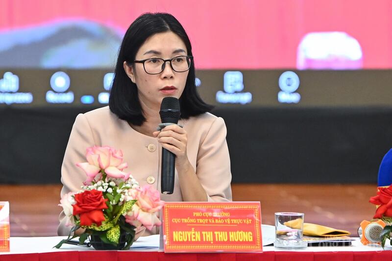 Bà Nguyễn Thị Thu Hương, Phó Cục trưởng Cục Trồng trọt và Bảo vệ thực vật