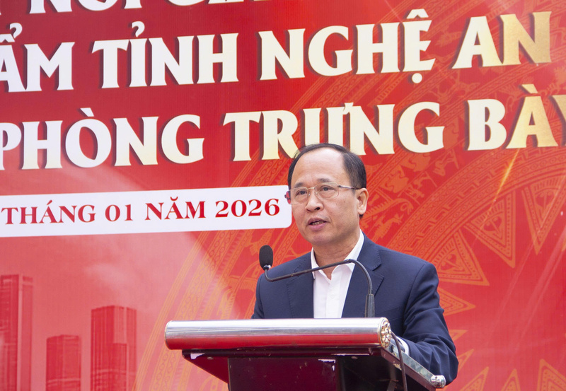 Ông Lê Đức Ánh - Phó Giám đốc Sở Công Thương Nghệ An - phát biểu tại chương trình. Ảnh: Mai Liễu