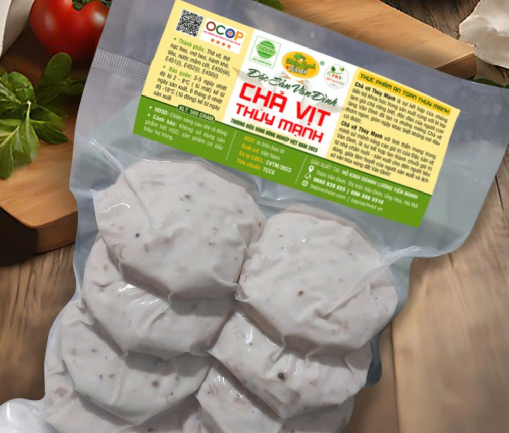 Sản phẩm chả vịt Thúy Mạnh