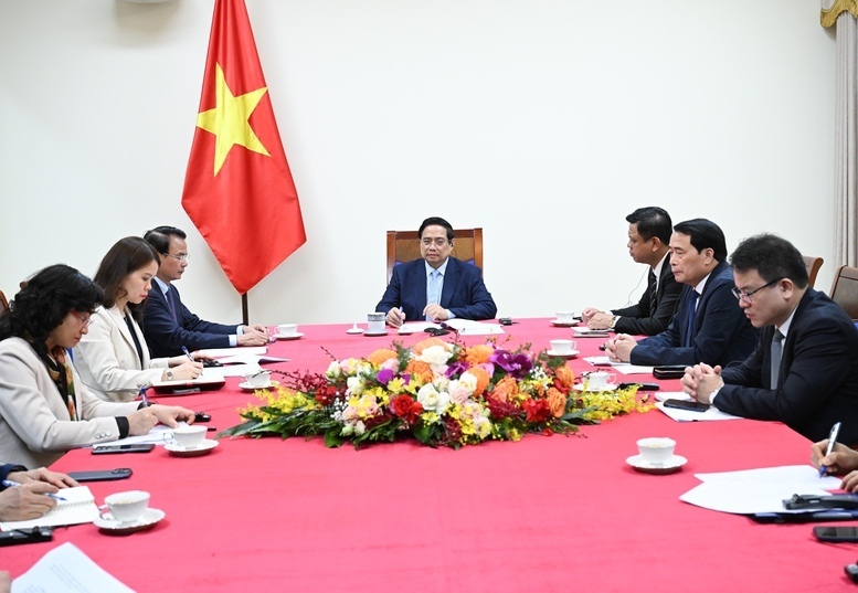 Bày tỏ quan ngại về tác động của xung đột đối với an ninh năng lượng, hai nhà lãnh đạo nhất trí tăng cường hợp tác trong bảo đảm an ninh năng lượng - Ảnh: VGP/Nhật Bắc