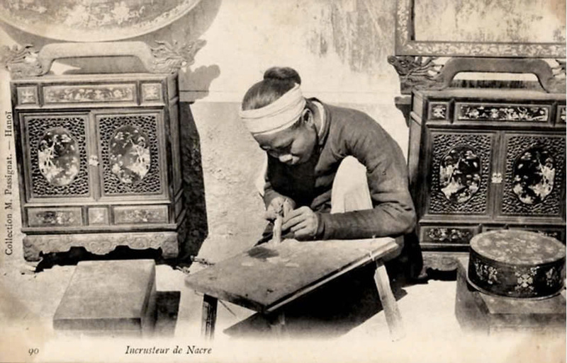 Nghề khảm trai được truyền lại từ lâu đời. Ảnh tư liệu