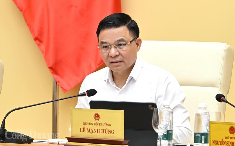 Quyền Bộ trưởng Bộ Công Thương Lê Mạnh Hùng phát biểu chỉ đạo Hội nghị. Ảnh: Cấn Dũng