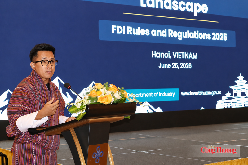 Ông Ugyen Tshering, đại diện Bộ Công nghiệp, Thương mại và Việc làm Bhutan. Ảnh: Phương Trang