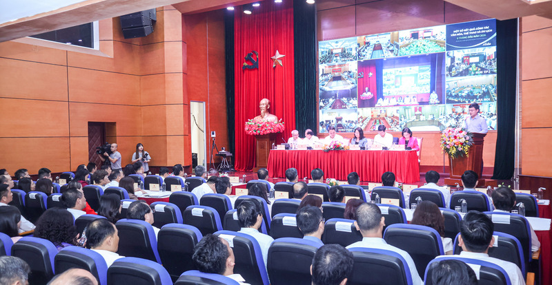 Hội nghị sơ kết công tác 6 tháng đầu năm và triển khai nhiệm vụ công tác 6 tháng cuối năm 2026 của Bộ Văn hóa, Thể thao và Du lịch. Ảnh: Tâm Ninh