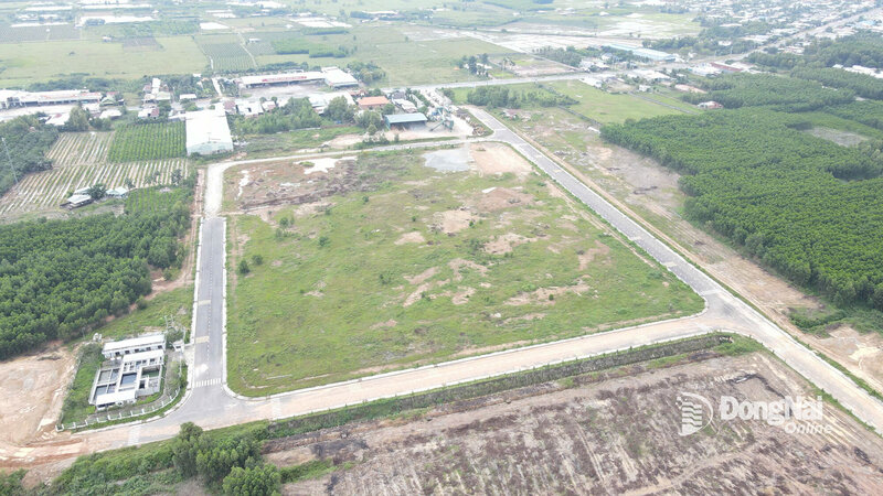 Cụm công nghiệp Xuân Hưng (xã Xuân Hòa) do Công ty TNHH Hồng Hà đầu tư. Ảnh: Đức Quý