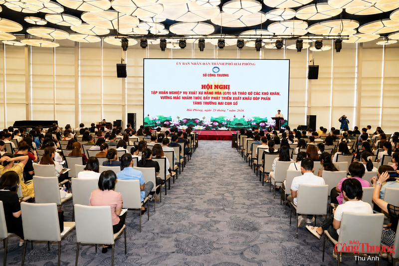 Hội nghị thu hút 300 đại diện, lãnh đạo doanh nghiệp xuất nhập khẩu tham dự.