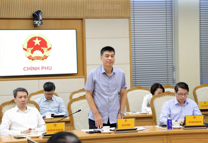 Lãnh đạo các bộ, ngành phát biểu. Ảnh: chinhphu.vn/Gia Huy